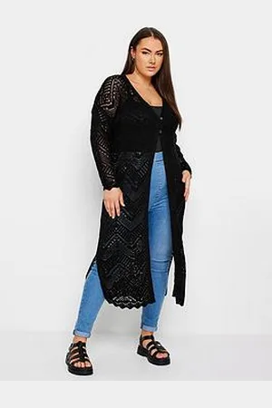 Yours Maxi Crochet Cardigan