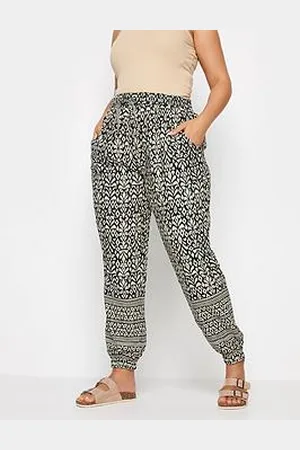 Yours Curve Border Print Joggers