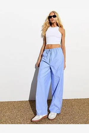New Look Stripe Print Wide Leg Trousers