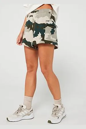 adidas Womens Camo Cargo Short - Silver