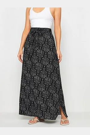 Long Tall Sally Mono Aztec Maxi Skirt