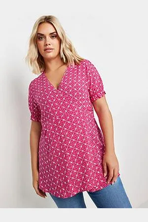 Yours Curve Wrap Frill Sleeve Blouse