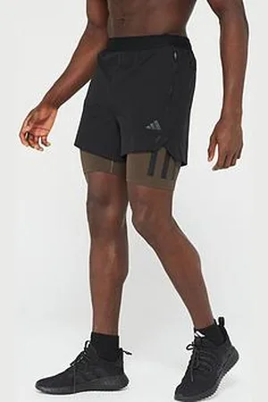 adidas Mens Training Power 7In 2In1 Shorts - Black