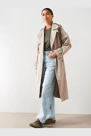 Very Cotton Blend Hooded Trench Coat