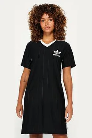 adidas Womens 3 Stripe Pinstripe Dress
