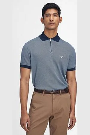 Barbour Wynch Short Sleeve Tailored Zip Polo Shirt