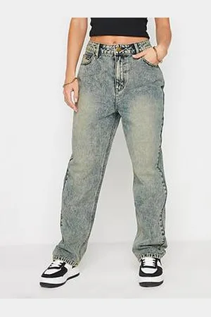 PixieGirl Extreme Washed Straight Leg Jean