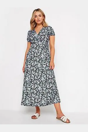 M&Co Floral Multi Wrap Front Maxi Dress