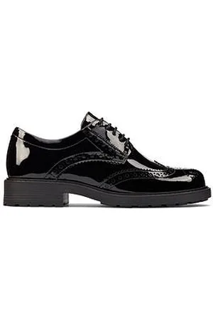 Clarks Orinoco2 Limit Wide Fit Brogue - Patent