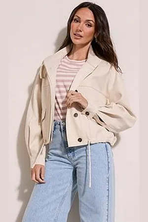 Michelle Keegan Cropped Trench Jacket