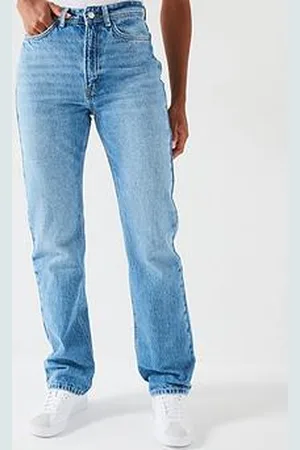 Very Full Length Straight Jeans - Midi Wash