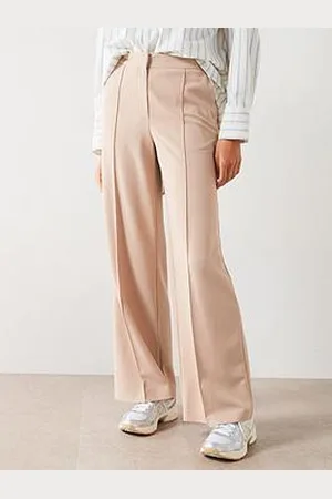 Very Scuba Twill Wide Leg Trousers - Neutral
