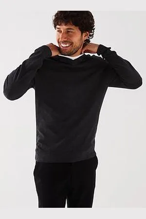 Everyday Basic Cotton Rich V-Neck Knitted Jumper