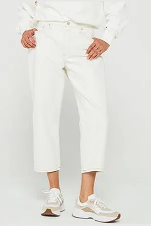 Tommy Hilfiger Straight Leg High Waist Jean - Ecru