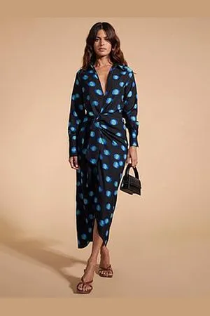 Dancing Leopard Polka Dot Wrap Dress