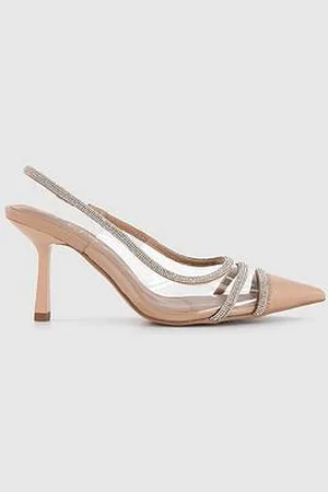Office Maisy Vinyl Embellished Slingback Heel
