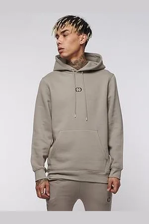 Criminal Damage Logo Hoodie - Stone