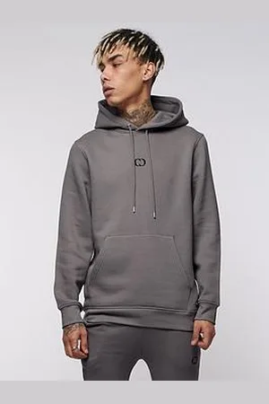 Criminal Damage Logo Hoodie - Charcoal
