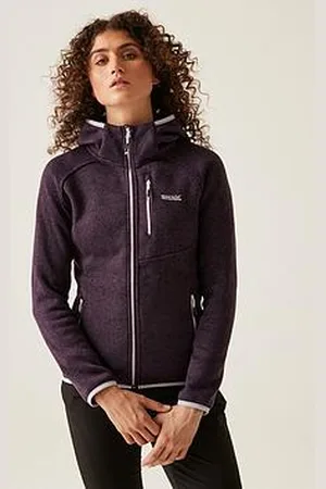 Regatta Womens Hooded Newhill Fleece-Plum