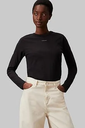 Calvin Klein Nano Logo Long Sleeve Top