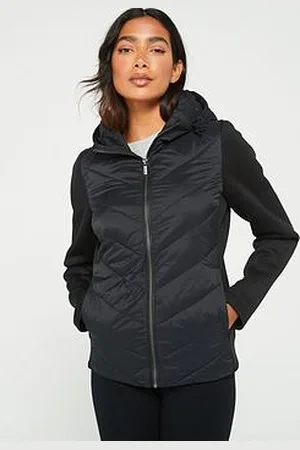 Very Padded Jacket With Contrast Scuba Sleeves