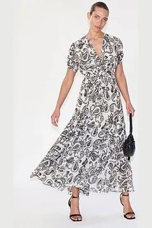 Religion Printed Wrap Dress