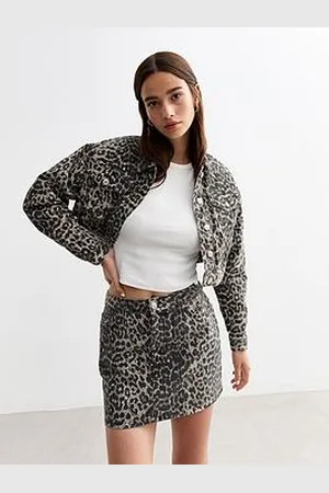 New Look Leopard Denim Jacket