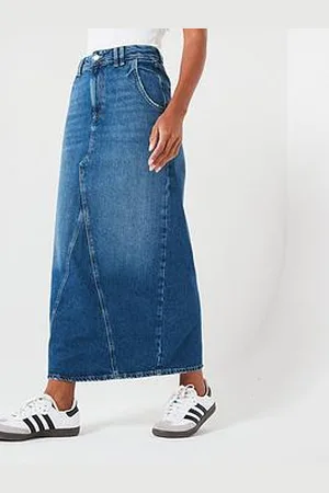 Very Authentic Denim Maxi Skirt - Midi Wash