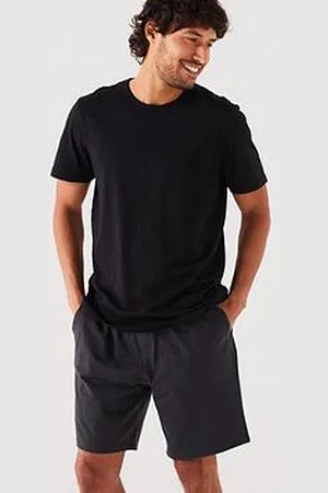 Everyday Basic T-Shirt And Short Pj Set - /Charcoal