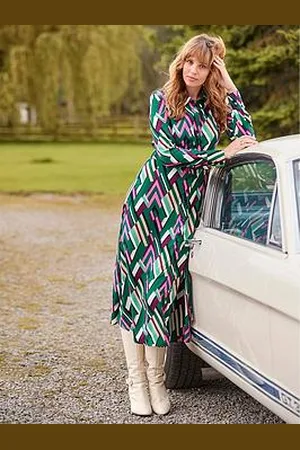 Joe Browns Geometric Print Shirt Dress - Multi
