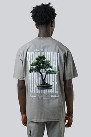 Criminal Damage Bonsai T-Shirt - Charcoal