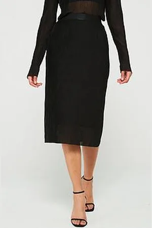 HUGO BOSS Evibelle Mesh Midi Skirt