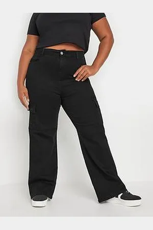 Yours Curve Washed Cargo Pocket Jean