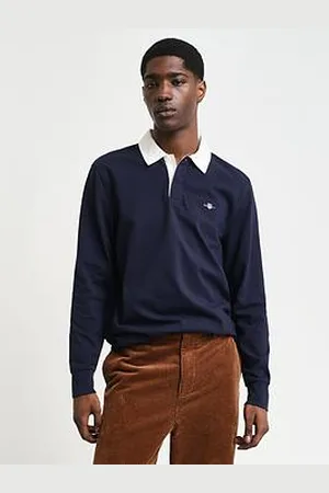 GANT Reg Shield Pique Rugger Long Sleeve Polo Shirt