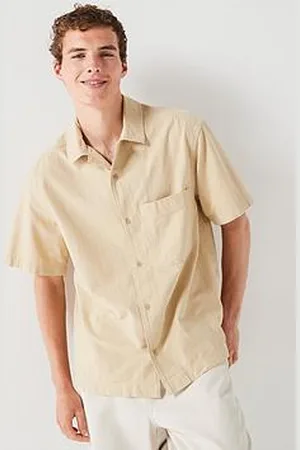 Calvin Klein Textured Cotton Short Sleeve Shirt