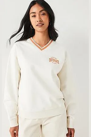 HUGO BOSS Disunny Collegiate Logo Jumper - White