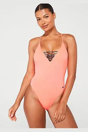Nike Sneakerkini 2.0 Crossback One Piece Swimsuit - Hot Punch