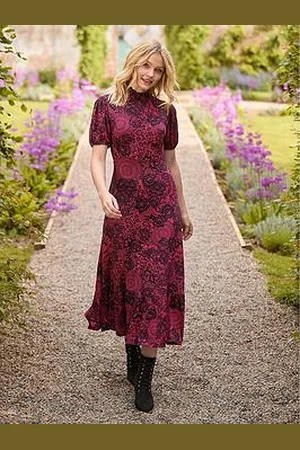 Joe Browns Lovely Lace Print Jersey Dress