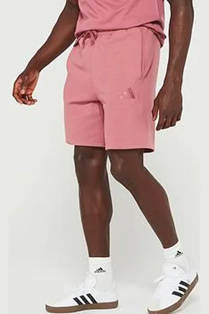 adidas Mens All Season Fleece Short - Pink