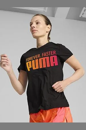 PUMA Womens Running Favorites Forever Faster Graphic T-Shirt