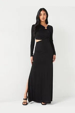 HUGO BOSS Naveria Long Sleeve Maxi Dress