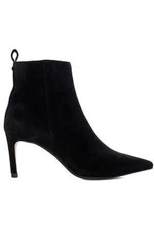 Dune Obsessively Kitten Heel Pointed Toe Ankle Boots
