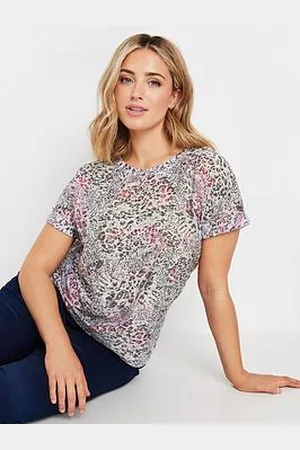M&Co Animal Burn Out Short Sleeve Top