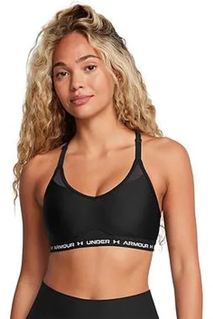 Under Armour Womens Training Crossback Low Support Sports Bra - Black