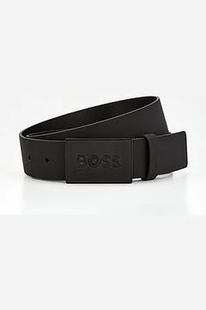 HUGO BOSS Icon Plate Logo 4Cm Leather Belt