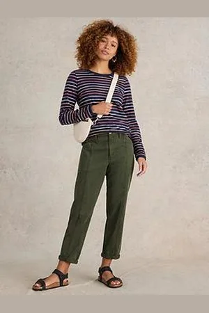 White Stuff Clara Stripe Long Sleeve Top