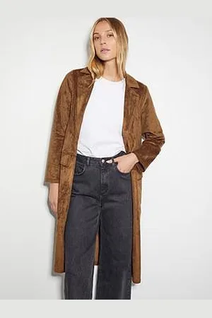 Monsoon Tove Suedette Trench Coat