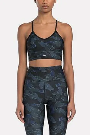 Reebok Womens Training Id Train Camo Low Support Sports Bra