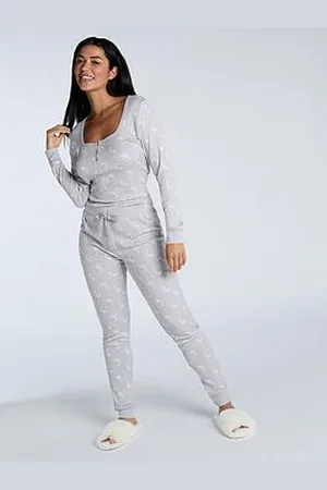 Boux Avenue Rib Star Henley & Leggings Pj Set - Mix
