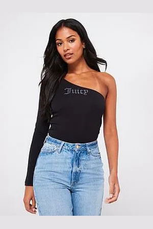 Juicy Couture Nella Asymmetric Diamante Logo Top